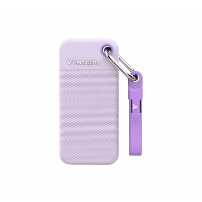 VERBATIM externí SSD 2TB Pocket SSD, USB-C, Fialová
