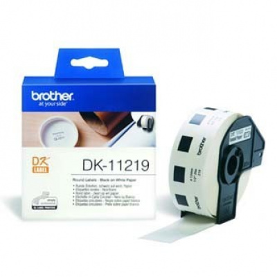 Brother DK-11219, 12mm, papír címkék, kerek