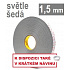 3M VHB™ 4956-P, vastagság 1,5 mm; világosszürke, kétoldalas, nagyon erős tapadású akril ragasztószalag 19 mm x 3 m