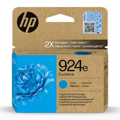 HP 924e 4K0U7NE#CE1 cián (cyan) eredeti tintapatron