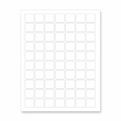 Öntapadó címkék 25 x 25 mm, 70 címkék, A4, 100 ív