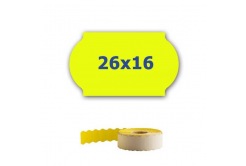 Árcímkék fogók címkézéséhez, 26mm x 16mm, 700db, sárga jelzés