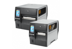 Zebra ZT411 RFID, thermal transfer, 300 dpi, 356 mm/s, UHF RFID, on-metal writer, Ethernet, Wi-Fi, Bluetooth, 256 MB RAM, 512 MB storage, EU/UK power cord.