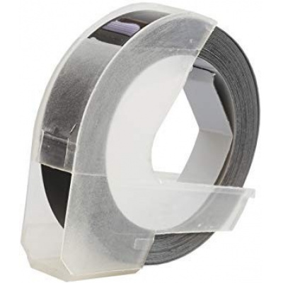 Dymo S0898130, 9mm x 3m, fehér nyomtatás / fekete alapon, kompatibilis szalag 