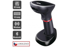 Virtuos EHE0003 CCD 2D olvasó HW-855A, vezeték nélküli, dokkolóállomás, USB, fekete