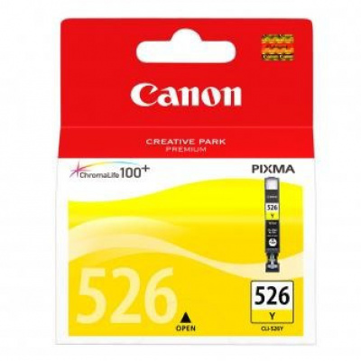 Canon eredeti tintapatron blistr s ochranou, CLI526Y, yellow, 9ml, 4543B006, Canon Pixma MG5150, MG52