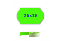 Árcímkék fogók címkézéséhez, 26mm x 16mm, 700db, zöld jelzés
