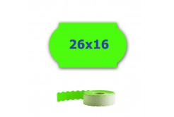 Árcímkék fogók címkézéséhez, 26mm x 16mm, 700db, zöld jelzés