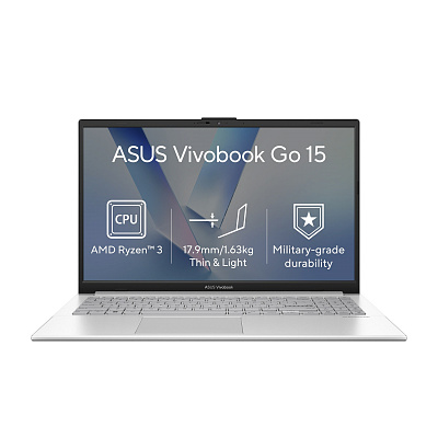 ASUS Vivobook Go 15/E1504FA-BQ5409W/R3-30/15,6"/FHD/8GB/256GB/AMD int/W11H/Ezüst/2R