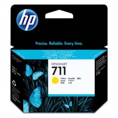 HP 711 CZ132A sárga (yellow) eredeti tintapatron
