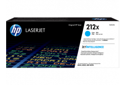 HP eredeti toner W2121X, cyan, 10000 oldal, HP 212X, HP Color LaserJet Enterprise M555dn, M555x, M554dn, O