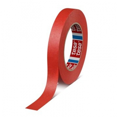 Tesa 4328, piros krepp maszkolószalag, 19 mm x 50 m