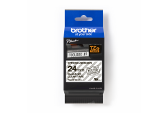 Brother TZ-S151 / TZe-S151, 24mm x 8m, fekete nyomtatás / átlátszó alapon, eredeti szalag