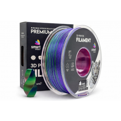 Smart Print FG-S112-E1, 3D filament, PLA Silk, 1,75mm, 1000g, Tri Color, Többszínű (Royal blossom)
