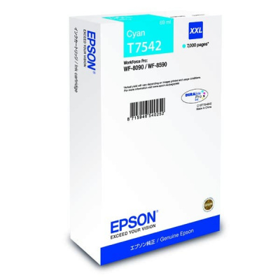 Epson T7542 XXL C13T754240 cián (cyan) eredeti tintapatron