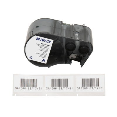 Brady M5-125-490 / 170888, 44.45 mm, Polyester, fekete nyomtatás / fehér alapon