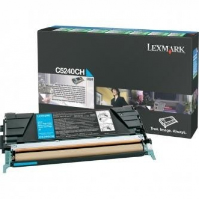 Lexmark C524RCH cián (cyan) eredeti toner