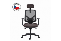 Powerton ERGO TINA Kancelářské ergonomické křeslo, Šedé