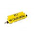 Partex PCT40012CN4, 3,3-4,0mm, 12mm, sárga, 1200db, folyamatos csíptethető jelölők