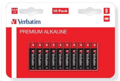 VERBATIM Alkalická Baterie AA 10 Pack / LR6
