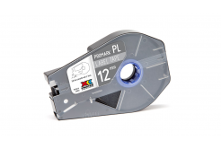 Partex PROMARK-PL120CN8, ezüst öntapadó szalag, 12mm, 27m