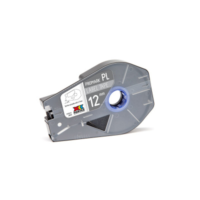 Partex PROMARK-PL120CN8, ezüst öntapadó szalag, 12mm, 27m