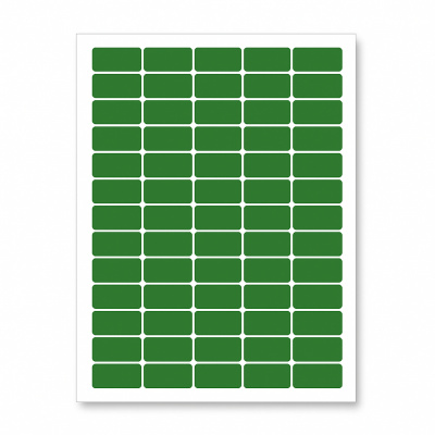 Öntapadó címkék 38 x 21,2 mm, 65 címkék, A4, 20 ív, zöld