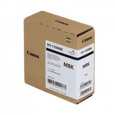 Canon PFI110MBK 2363C001 matt fekete (matt black) eredeti tintapatron