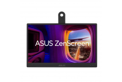 ASUS ZenScreen MB166CR 90LM07D3-B03170 Monitor, 15,6", IPS, FHD, 60Hz, 5ms, fekete, 3R