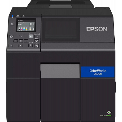 Epson ColorWorks C6000 (Ae) C31CH76102BK színes címkenyomtató, vágó, Ethernet, USB, fekete