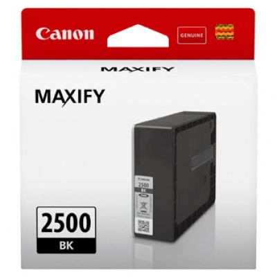 Canon eredeti tintapatron PGI-2500 BK, black, 1000 oldal, 29.1ml, 9290B001, Canon MAXIFY iB4050,iB4150,MB5050,MB5150,MB5350,MB5450