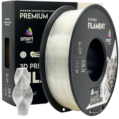 Smart Print FG-S68-E1, 3D filament, PLA, 1,75mm, 1000g, Átlátszó (Transparent)