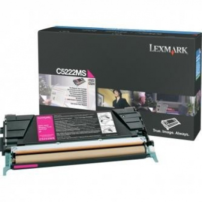 Lexmark C5222MS bíborvörös (magenta) eredeti toner