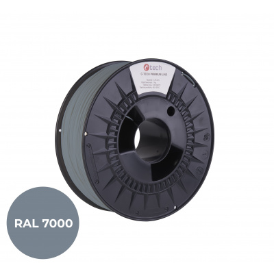 C-Tech 3DF-P-PETG1.75-7000 3D filament, PREMIUM LINE, PETG, RAL7000, 1,75mm, 1000g, Mókus szürke (Squirrel grey)