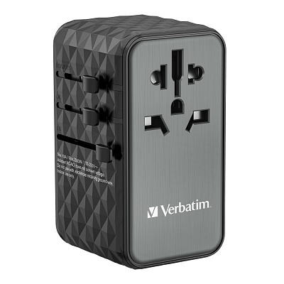 VERBATIM Univerzális utazási adapter töltő UTA-06 GaN III, 100W