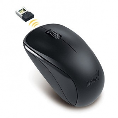Genius Egér NX-7000 31030027400, 1200DPI, 2.4 [GHz], optikai, 3tl., vezetéknélküli, fekete, Univerzális