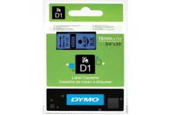 Dymo D1 45806, S0720860, 19mm x 7m, fekete nyomtatás / kék alapon, eredeti szalag