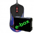 E-blue Auroza Gaming V2 egér, 5000DPI, optikai, 6 gombos, vezetékes USB, fekete, gamer, e-box