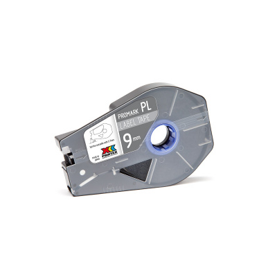 Partex PROMARK-PL090CN8, ezüst öntapadó szalag, 9mm, 27m