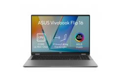 ASUS Vivobook 16 Flip/TP3607SA-OLED190W/U7-256V/16"/WUXGA/T/16GB/512GB/Intel int/W11H/Szürke/2R