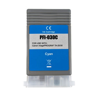 Canon PFI-030C, 3490C001 cián (cyan) kompatibilis tintapatron