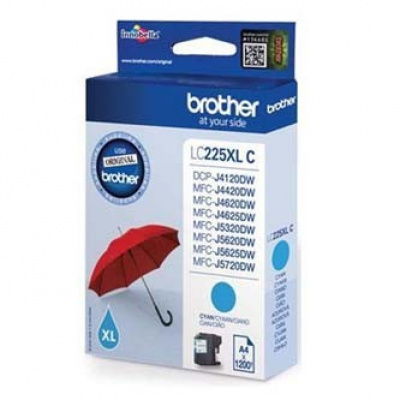 Brother LC-225XLC cián (cyan) eredeti tintapatron