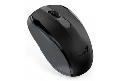 Genius Egér NX-8008S 31030028400, 1200DPI, 2.4 [GHz], optikai, 3 gomb, vezetéknélküli USB, fekete-szürke, 1 db AA