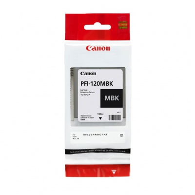 Canon eredeti tintapatron PFI120MBK, matte black, 130ml, 2884C001, Canon TM-200, 205, 300, 305