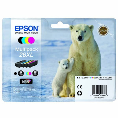 Epson 26XL T2636 CMYK multipack eredeti tintapatron