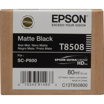 Epson T8508 C13T85080N matt fekete (matte black) eredeti tintapatron