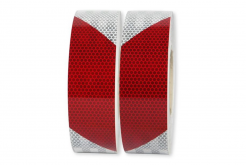 3M 823i Reflexní červeno-fehér szalag, pravooldalnná, šíře 50 mm
