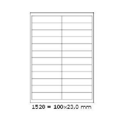 Öntapadó címkék 70 x 74,2 mm, 12 címek, A4, 100 ív