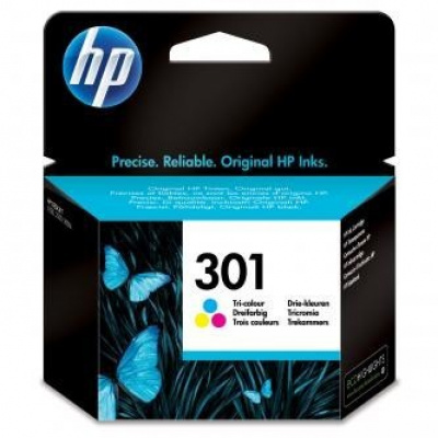 HP eredeti tintapatron blistr, CH562EE#301, No.301, color, 165 oldal, HP HP Deskjet 1000, 1050, 2050, 30