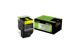 Lexmark 80C2HYE sárga (yellow) eredeti toner